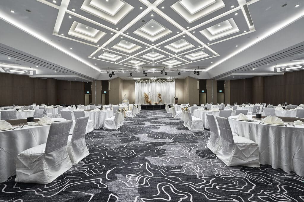 Ballroom carpet specification at Dusit Laguna, Singapore