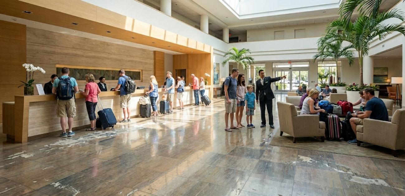 What Heavy Traffic Vinyl Flooring Means in a Hotel Context