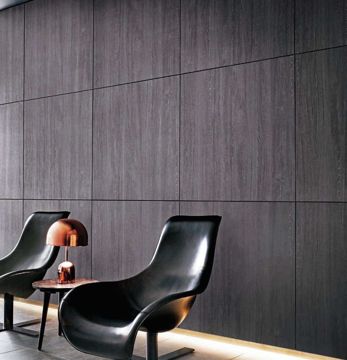 High-performance dark panelled commercial wall surface by Goodrich Global