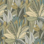 Satin Flowers Wallpaper - colour Z66872