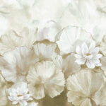 Satin Flowers Wallpaper - colour Z66875