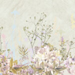 Satin Flowers Wallpaper - colour Z66879