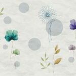 Satin Flowers Wallpaper - colour Z66885