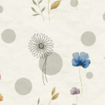 Satin Flowers Wallpaper - colour Z66886